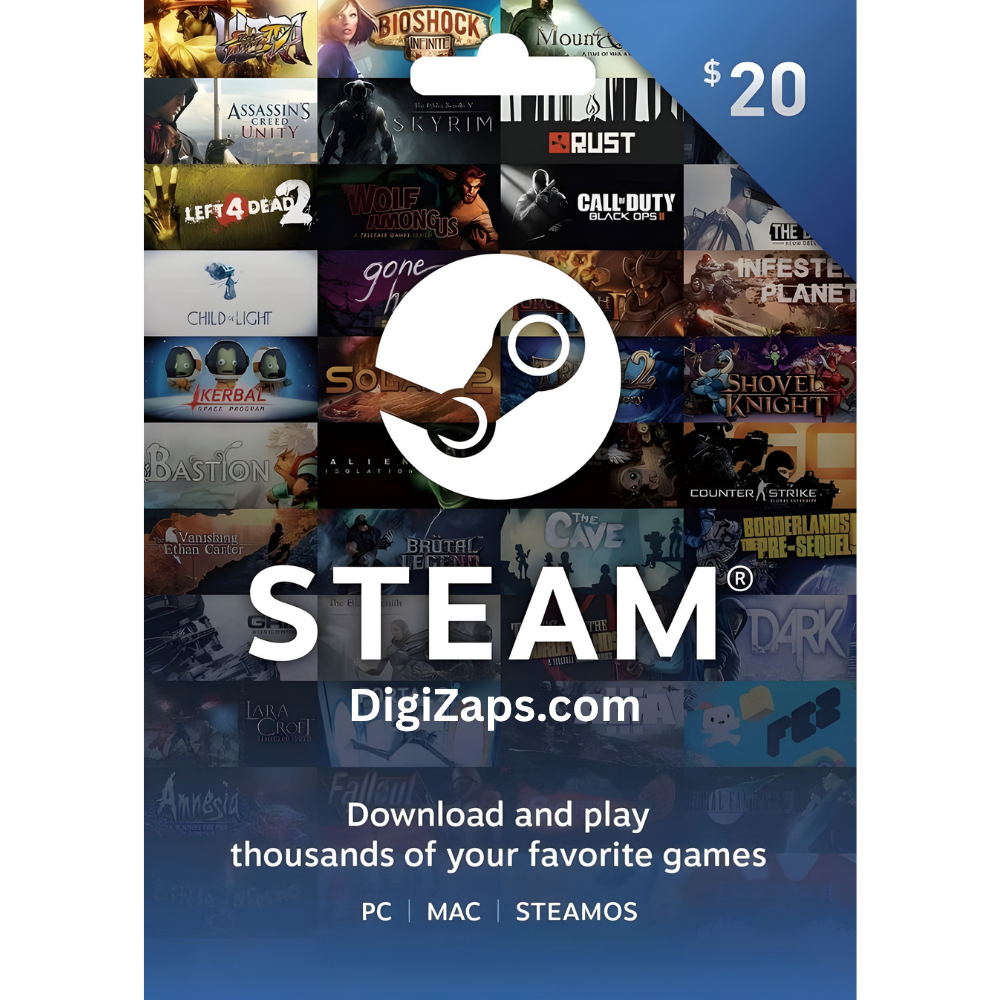 Steam $20 Gift Card