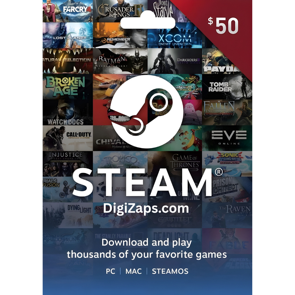 Steam $50 Gift Card